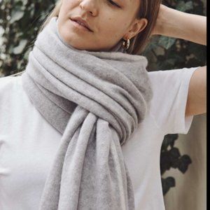White and Warren Printed Cashmere Travel Wrap